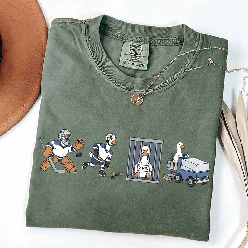 Goose Hockey Team Comfort Colors T-Shirt
