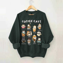 Coffee Cats Caffeine Club Sweatshirt