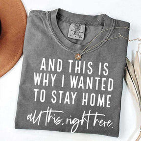 See This Is Why I Wanted To Stay Home T-Shirt
