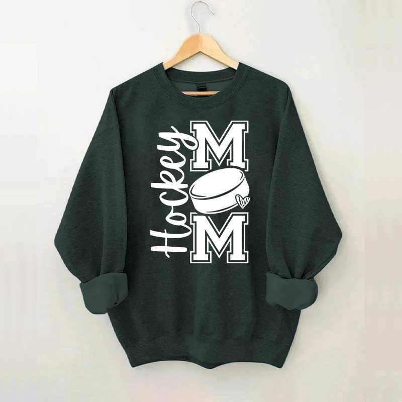 Hockey Mom Heart Simple Sweatshirt