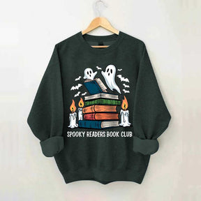 Spooky Readers Book Club Ghost Sweatshirt