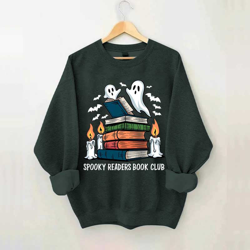 Spooky Readers Book Club Ghost Sweatshirt