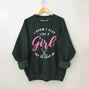 Cute Hockey Girl Sweatshirt