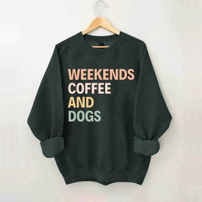 Cute Weekends Coffee And Dogs Sweatshirt