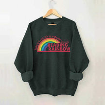 Teacher Reading Rainbow Sweatshirt