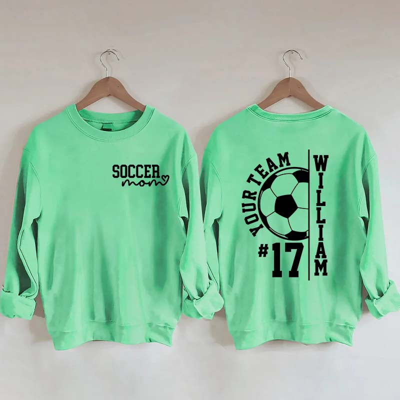 Personalized Soccer Mom Season Sweatshirt