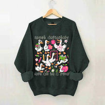 Goose Back to School Ducks In a Row Sweatshirt
