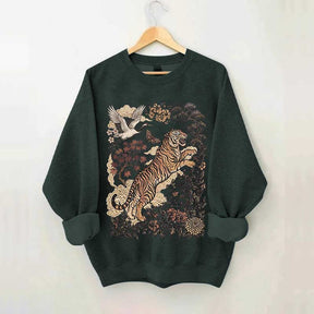 Retro Tiger Wild Cat Sweatshirt