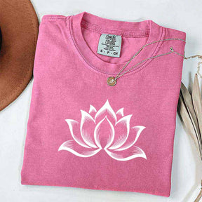 Minimalist Lotus Flower T-Shirt