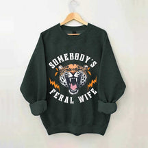 Trendy Feral Wife Leopard Sweatshirt