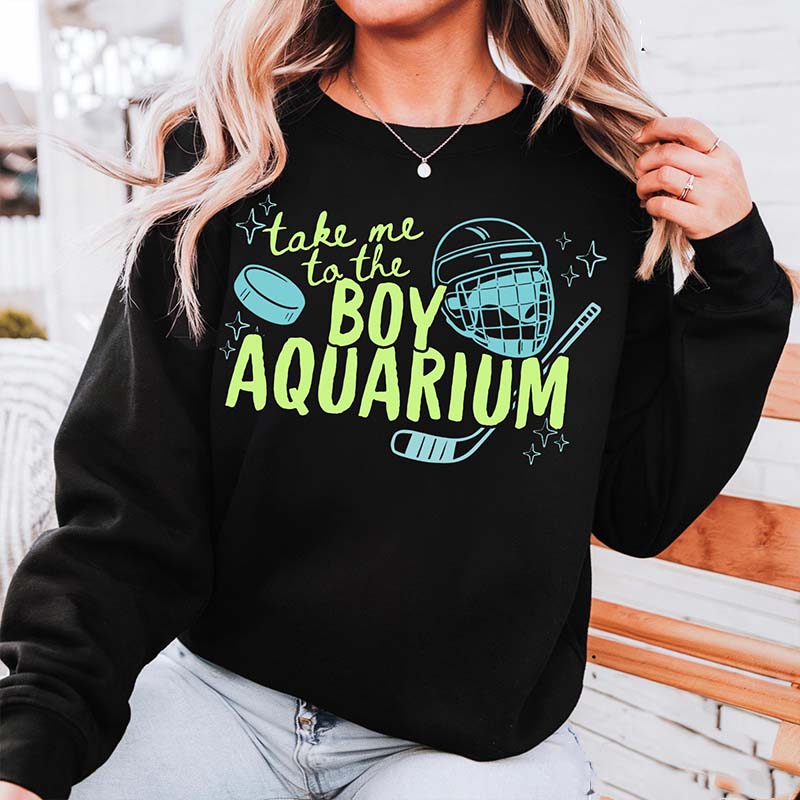 Take Me to the Boy Aquarium Hockey Sweatshirt