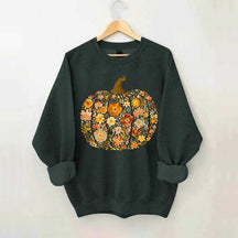Boho Flowers Pumpkin Sweatshirt