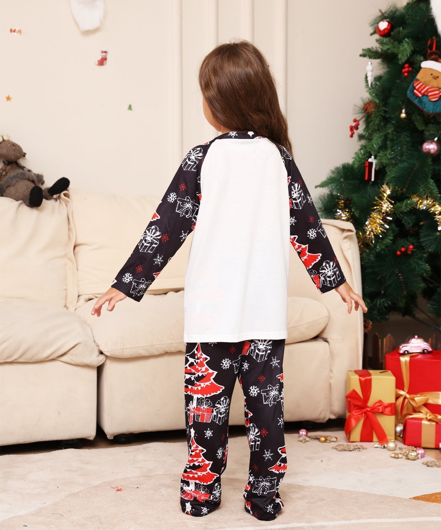 Family Matching Christmas Parent-Child Printed Pajamas