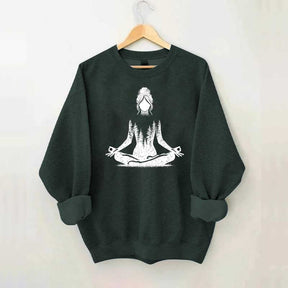 Yoga Pose Forest Sweatshirt