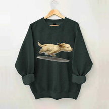 Cute Running Dog Sweatshirt