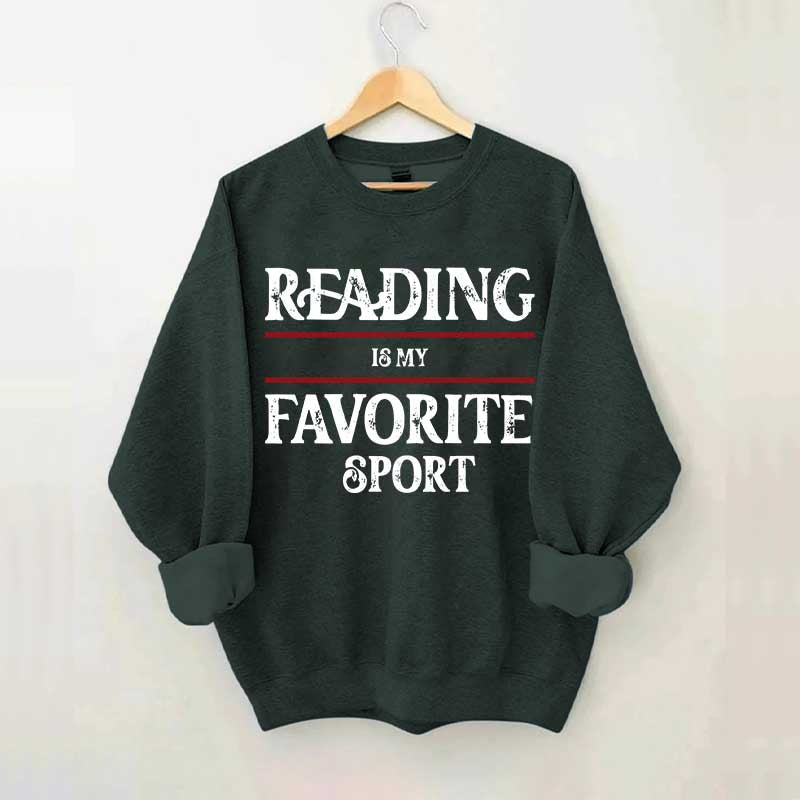 Retro Reading Is My Favorite Sport Sweatshirt