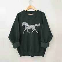 Glitter Horse Sweatshirt