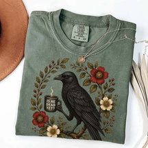 Is He Dead Yet Black Crow T-Shirt