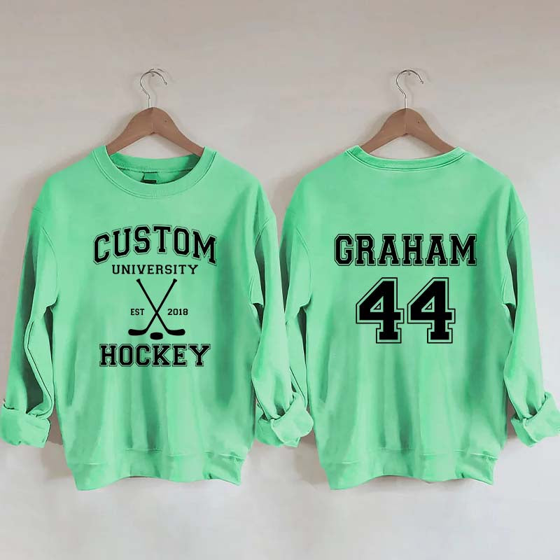 Personalized University Hockey Est Custom Year Sweatshirt