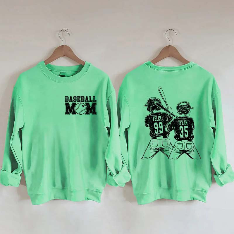 Customized Baseball Mom Sweatshirt