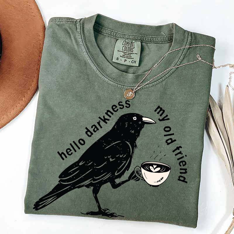 Raven Crow Coffee T-Shirt