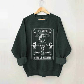 Tarot Card Muscle Mommy Pump Cover Gym Sweatshirt