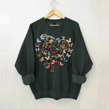 Leopard Heart Butterfly Sweatshirt