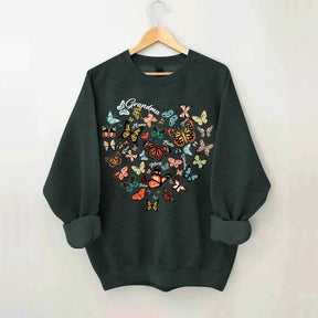 Leopard Heart Butterfly Sweatshirt