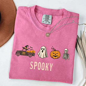Pumpkin Season Girly Spooky Halloween T-Shirt