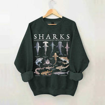 Vintage Shark Species Sweatshirt