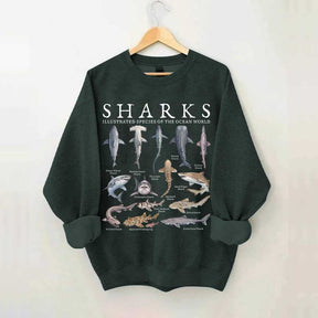 Vintage Shark Species Sweatshirt