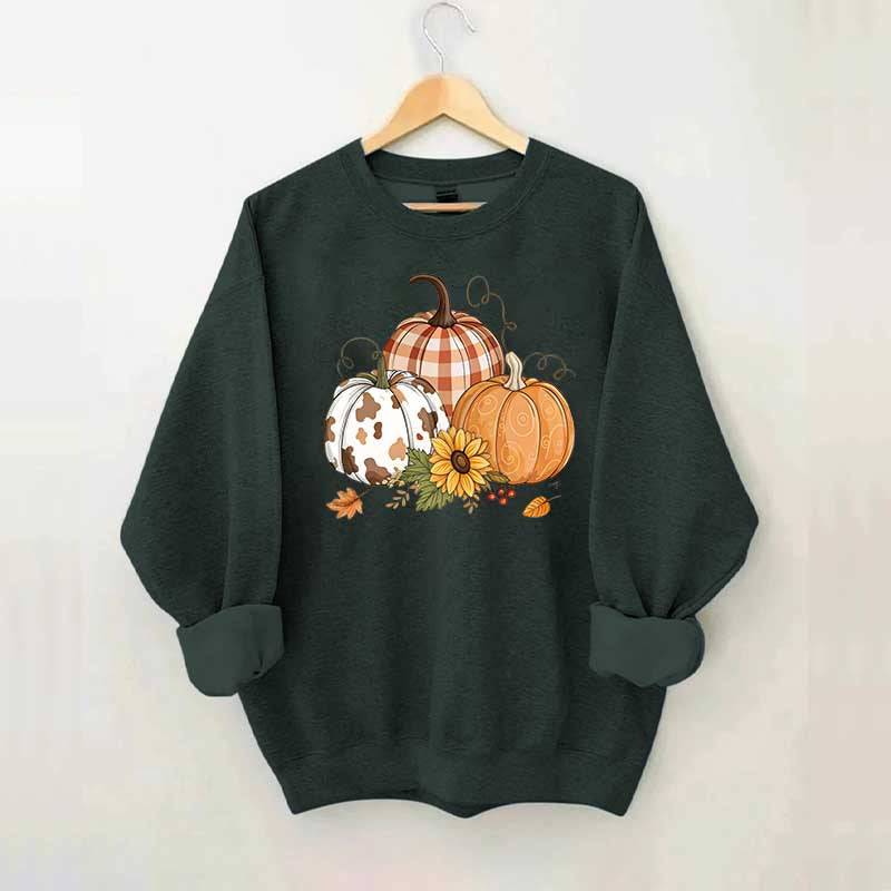 Fall Pumpkin Halloween Autumn Sweatshirt