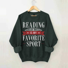 Reading Is My Favorite Sport Librarian Lover Sweatshirt