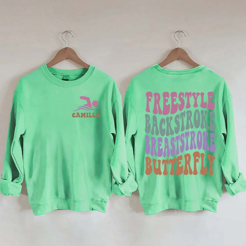 Personalized Name Swim Sweatshirt