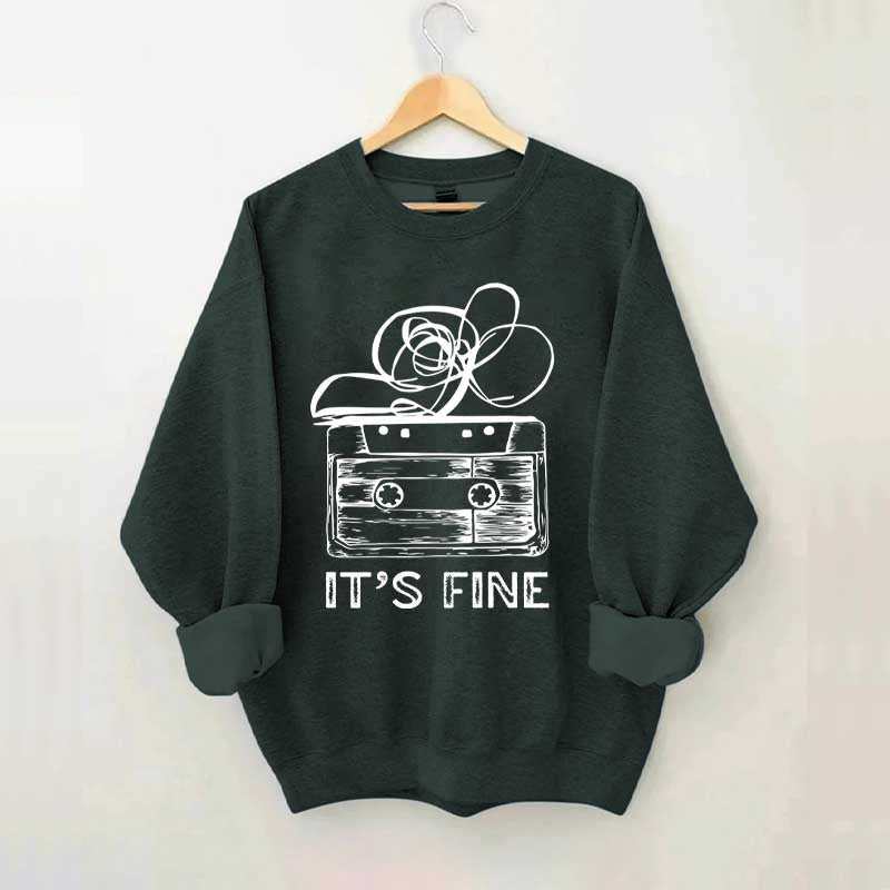 Retro Cassette Tape 90s Music Sweatshirt