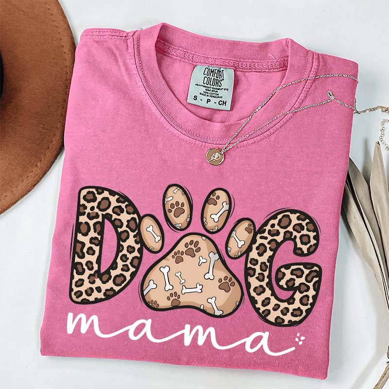 Leopard Dog Mama T-Shirt