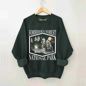 Retro Funny Forbidden Forest National Park Wizarding World Sweatshirt