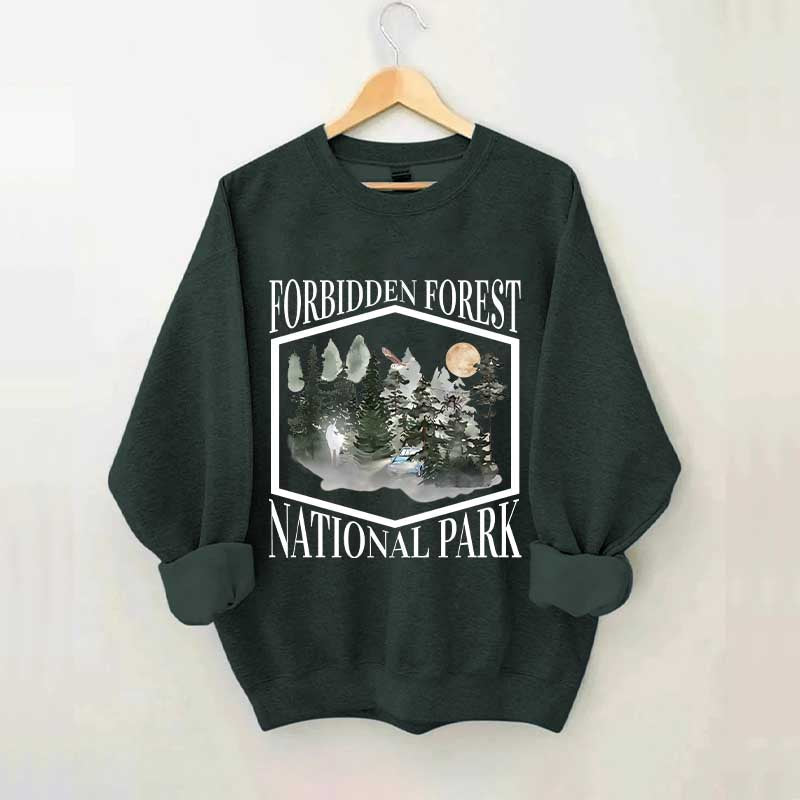 Retro Funny Forbidden Forest National Park Wizarding World Sweatshirt