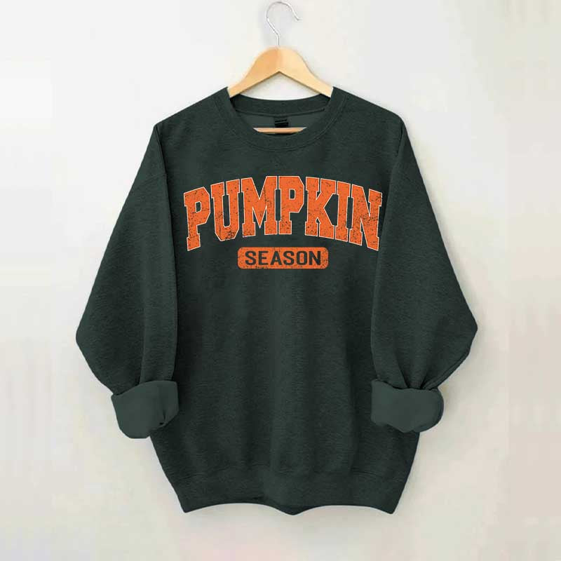 Retro Autumn Pumpkin Season Sweatshirt