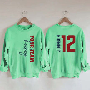 Custom Hockey  Name and Number Sweatshirt