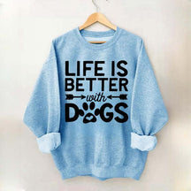 Life Is Better With Dogs Heavy Blend Sweatshirt