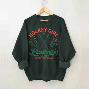 Hockey Girl Christmas Club Sweatshirt