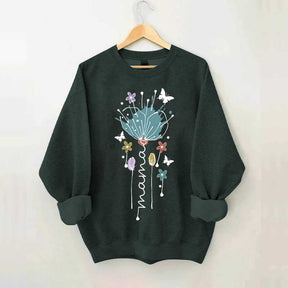 Mama Flower Butterfly Sweatshirt