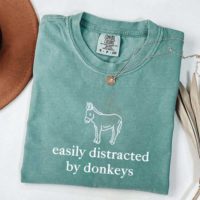 Easily Distracted by Donkeys T-Shirt