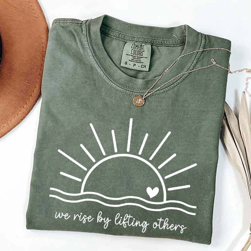 We Rise By Lifting Others Simple T-Shirt