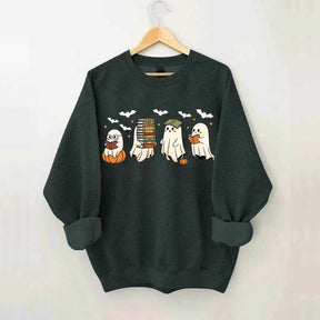 Reading Ghosts Halloween Lover Sweatshirt