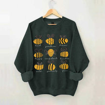 Cute Bee Positivity Teacher Sweatshirt