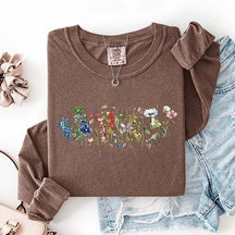 Cottagecore Spring Floral Graphic Sweatshirt