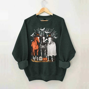Retro Horse Halloween Sweatshirt