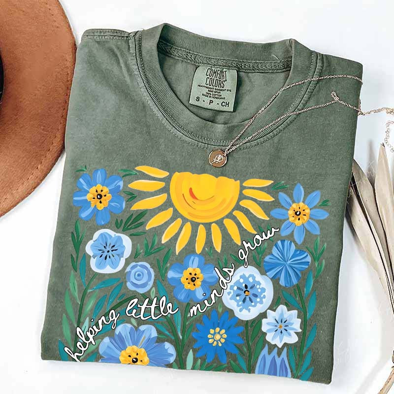 Helping Little Minds Grow Floral T-Shirt